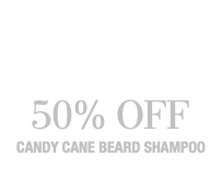 SPECIAL CHRISTMAS SALE! 50% OFF CANDY CANE BEARD SHAMPOO 